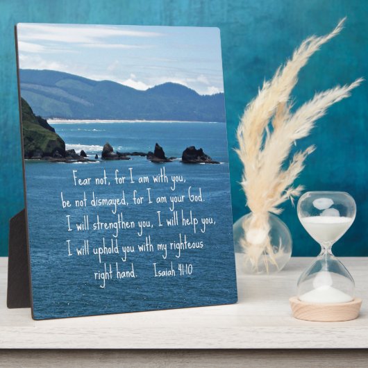 イザヤ書41:10わたしはあなたがたと共にいない恐れ。 フォトプラーク (側面)