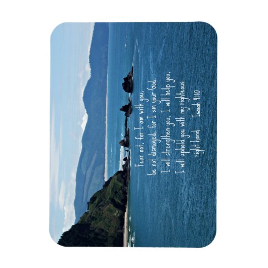 イザヤ書41:10わたしはあなたがたと共にいない恐れ。 マグネット (縦)