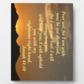 イザヤ書41:10わたしは共にいるからだ フォトプラーク (正面)