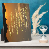 イザヤ書41:10わたしは共にいるからだ フォトプラーク (側面)