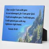 イザヤ書41:10わたしは共にいるからだ フォトプラーク (側面)