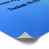 イザヤ書41:10わたしは共にいるからだ ポスター (角)