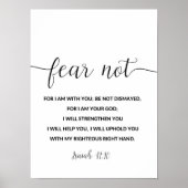 イザヤ書41:10わたしは共にいるからだ ポスター (正面)