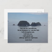 イザヤ書41:10わたしは共にいるからだ ポストカード (正面/裏面)