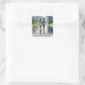 イザヤ書41:10わたしは汝と共にいない恐怖 スクエアシール (バッグ)