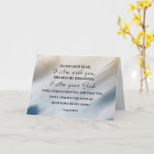 イザヤ書41:10わたしは聖書と共にいることを恐れてはいけない カード (黄色い花)