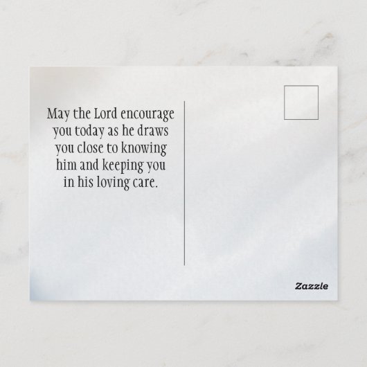 イザヤ書41:10わたしは聖書と共にいることを恐れてはいけない ポストカード (裏面)