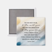 イザヤ書41:10わたしは聖書と共にいることを恐れてはいけない マグネット (正面/裏面)