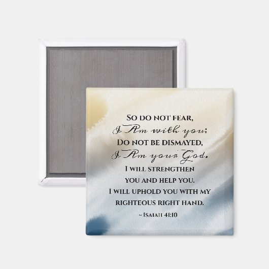 イザヤ書41:10わたしは聖書と共にいることを恐れてはいけない マグネット (正面/裏面)
