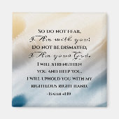 イザヤ書41:10わたしは聖書と共にいることを恐れてはいけない マグネット (正面)