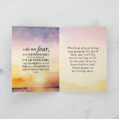 イザヤ書41:10わたしは聖書の聖句と共にいる事を恐れてはいけない カード (内部)