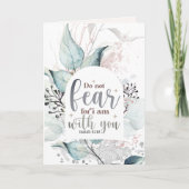イザヤ書41:10わたしは聖書の聖句と共にいる事を恐れてはいけない カード (正面)