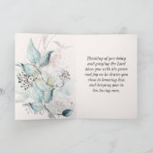 イザヤ書41:10わたしは聖書の聖句と共にいる事を恐れてはいけない カード (内部)