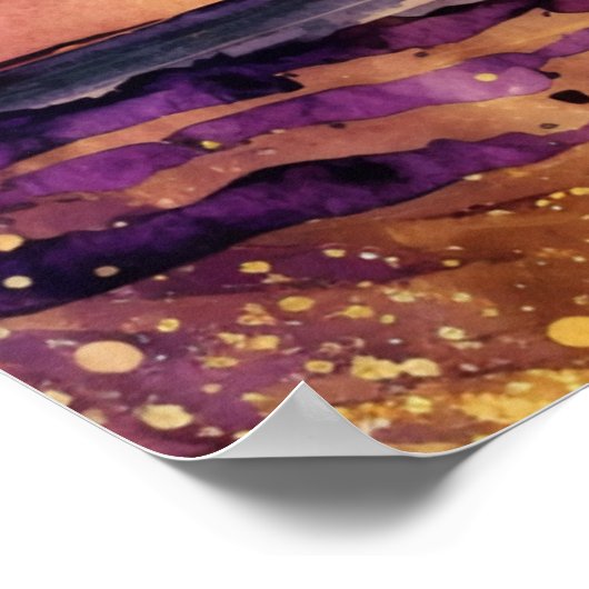 イザヤ書41:10わたしは聖書の聖句と共にいる事を恐れてはいけない ポスター (角)