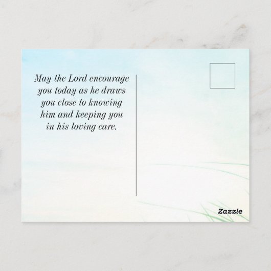 イザヤ書41:10わたしは聖書の聖句と共にいる事を恐れてはいけない ポストカード (裏面)