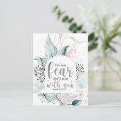 イザヤ書41:10わたしは聖書の聖句と共にいる事を恐れてはいけない ポストカード (スタンド正面)