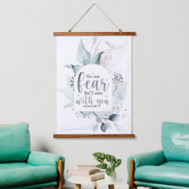 イザヤ書41:10わたしは聖書の聖句と共にいる事を恐れてはいけない 吊り下げ型タペストリー