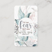 イザヤ書41:10わたしは聖書の聖句と共にいる事を恐れてはいけない 名刺 (正面)