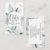 イザヤ書41:10わたしは聖書の聖句と共にいる事を恐れてはいけない 名刺 (正面/裏面)