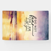 イザヤ書41:10わたしは聖書の聖句と共にいる事を恐れてはいけない 横断幕 (横)