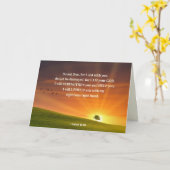 イザヤ書41:10わたしは、あなたがたと共におられる事を恐れてはならない カード (黄色い花)