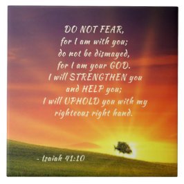 イザヤ書41:10わたしは、あなたがたと共におられる恐れはない タイル