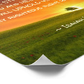 イザヤ書41:10わたしは、あなたがたと共におられる恐れはない ポスター (角)