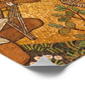 イザヤ書41:10イエス・モザイク ポスター (角)