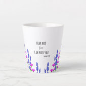 イザヤ書41:10宗教キリスト教のフローラ節 カフェラテマグ (正面)