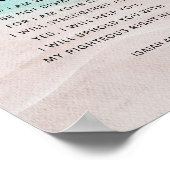 イザヤ書41:10恐れ無し ポスター (角)