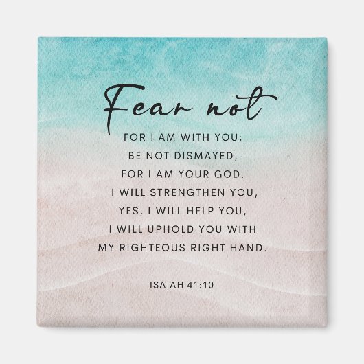 イザヤ書41:10恐れ無し マグネット (正面)