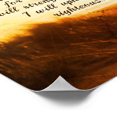 イザヤ書41:10聖書の聖句わたしは、あなたがたと共にいることを恐れてはならない ポスター (角)