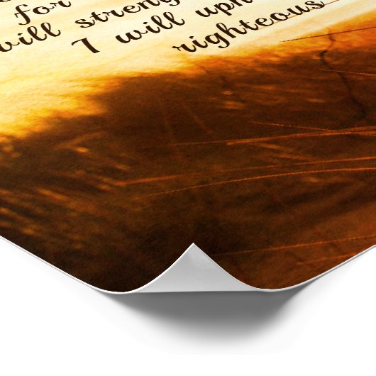 イザヤ書41:10聖書の聖句わたしは、あなたがたと共にいることを恐れてはならない ポスター (角)