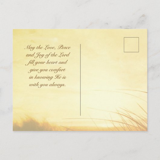 イザヤ書41:10聖書の聖句わたしは、あなたがたと共にいることを恐れてはならない ポストカード (裏面)