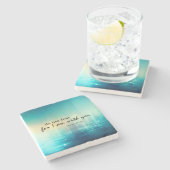 イザヤ書41:10聖書の聖句クリスチャンを恐れてはいけない ストーンコースター (横)