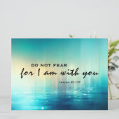 イザヤ書41:10聖書の聖句フラットカードを恐れてはいけない (スタンド正面)