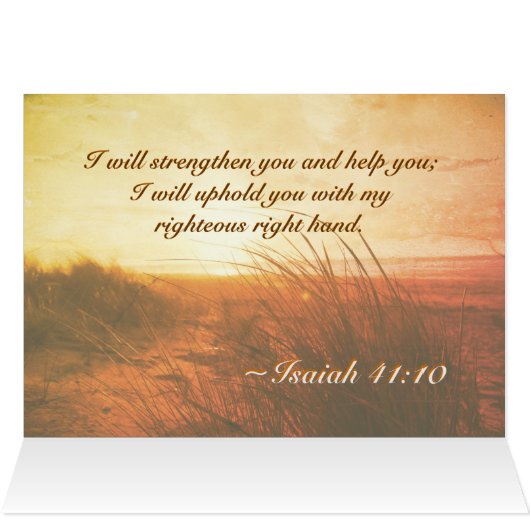 イザヤ書41:10聖書わたしは、あなたがたのカードと共にいることを恐れてはいけない (内部横(上))