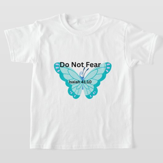 イザヤ書41:10 キッズTシャツ クリスチャン | Christianity Tシャツ (レイダウン)