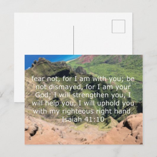 イザヤ書41:10 ポストカード (正面/裏面)