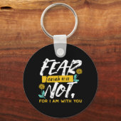 イザヤ書41:10 – 聖書感動的の聖句を恐れない キーホルダー (正面)