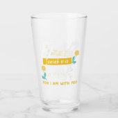 イザヤ書41:10 – 聖書感動的の聖句を恐れない タンブラーグラス (裏面)