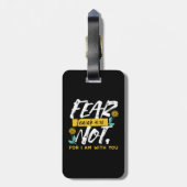 イザヤ書41:10 – 聖書感動的の聖句を恐れない ラゲッジタグ (裏面縦)