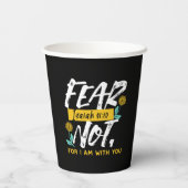 イザヤ書41:10 – 聖書感動的の聖句を恐れない 紙コップ (裏面)