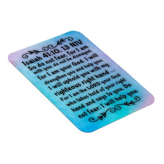 イザヤ書41:10;13聖書の聖句マグネット マグネット (右側)