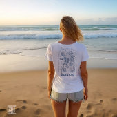 イザヤ書43章2節のタコのクリスチャンデザイン 深い水 Tシャツ