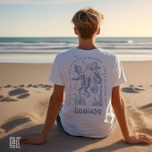 イザヤ書43章2節のタコのクリスチャンデザイン 深い水 Tシャツ