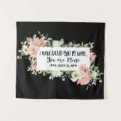 イザヤ書43:1わたしは聖書の聖句という名前で呼んだ タペストリー (正面(横))