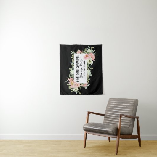 イザヤ書43:1わたしは聖書の聖句という名前で呼んだ タペストリー (インサイチュ)