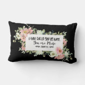 イザヤ書43:1わたしは聖書の聖句という名前で呼んだ ランバークッション (裏面)