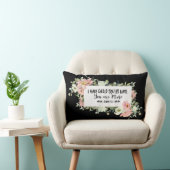 イザヤ書43:1わたしは聖書の聖句という名前で呼んだ ランバークッション (椅子)